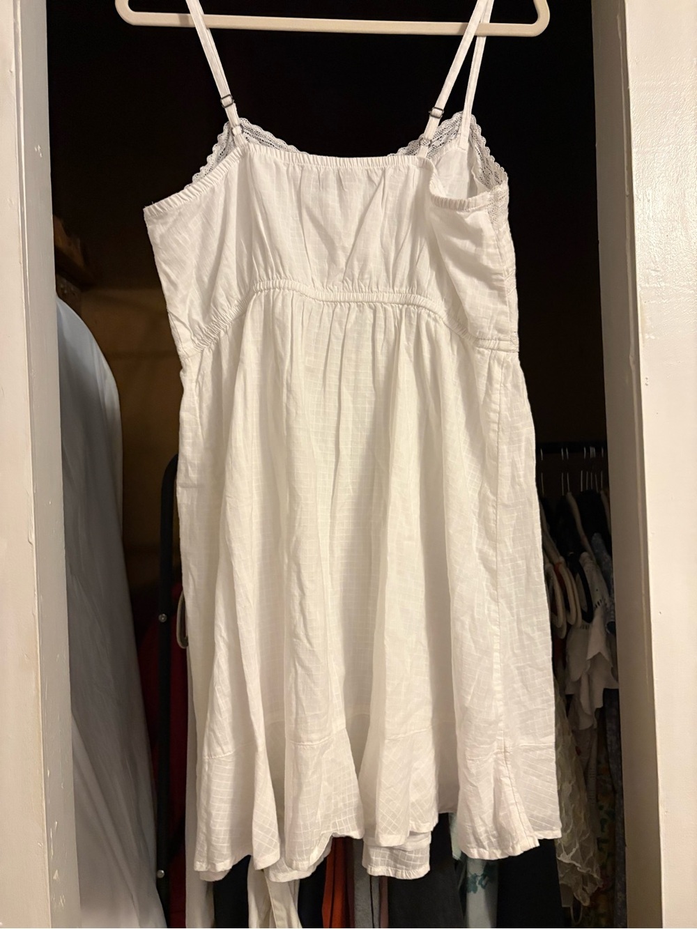 Kohl’s White Spaghetti Strap Mini Dress